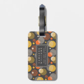 あなたの一流の|の水玉模様のストライプパターンを加えて下さい ラゲッジタグ (裏面縦)