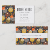 あなたの一流の|の水玉模様のストライプパターンを加えて下さい 名刺 (正面/裏面)