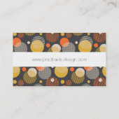 あなたの一流の|の水玉模様のストライプパターンを加えて下さい 名刺 (裏面)