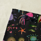 あなたの一流の|の海の生き物パターンを加えて下さい ビーチタオル (インサイチュ)