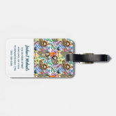 あなたの一流の|の漫画の水彩画の怠惰パターンを加えて下さい ラゲッジタグ (裏面横)