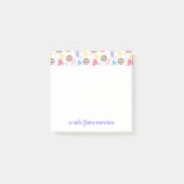 あなたの一流の|の熱帯怠惰及び葉パターンを加えて下さい ポストイット (正面)