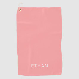 あなたの一流の|の珊瑚を加えて下さい ゴルフタオル