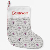 あなたの一流の|の生命をあります悪いManicuのために余りに短いですが加えて下さい スモールクリスマスストッキング (正面)