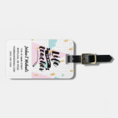 あなたの一流の|の生命をあります最も最高のな先生が加えて下さい ラゲッジタグ (正面横)