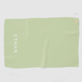 あなたの一流の|の緑を加えて下さい ゴルフタオル (横)