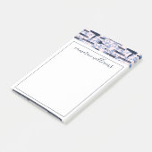 あなたの一流の|の美しいの心配の青のバラパターンを加えて下さい ポストイット (アングル)