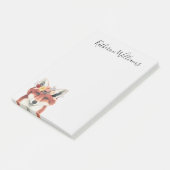 あなたの一流の|の花の王冠の森林官のキツネを加えて下さい ポストイット (アングル)