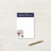 あなたの一流の|の花柄によって服を着せられるユニコーンを加えて下さい ポストイット (デスク上)