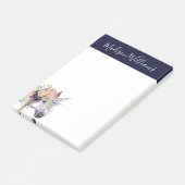 あなたの一流の|の花柄によって服を着せられるユニコーンを加えて下さい ポストイット (アングル)