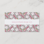 あなたの一流の|の虹の歯パターンを加えて下さい 名刺 (裏面)