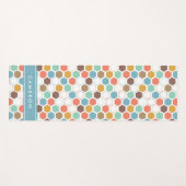 あなたの一流の|の蜂のはちの巣モジュールパターンを加えて下さい ヨガマット (正面(横))