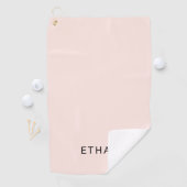 あなたの一流の|の赤面のピンクを加えて下さい ゴルフタオル (インサイチュ)