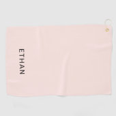 あなたの一流の|の赤面のピンクを加えて下さい ゴルフタオル (横)