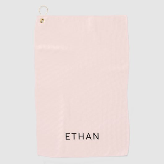 あなたの一流の|の赤面のピンクを加えて下さい ゴルフタオル (正面)
