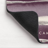 あなたの一流の|の銀のバラの紫色の抽象芸術のプリントを加えて下さい マウスパッド (コーナー)