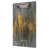 あなたの一流の|の黒および金ゴールドの抽象芸術のプリントを加えて下さい クリップボード (左)