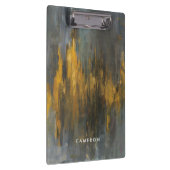 あなたの一流の|の黒および金ゴールドの抽象芸術のプリントを加えて下さい クリップボード (右)