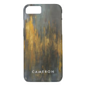 あなたの一流の|の黒および金ゴールドの抽象芸術を加えて下さい Case-Mate iPhoneケース (裏面)