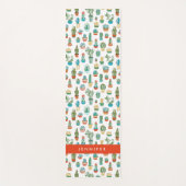 あなたの一流の|のSucculentsパターンを加えて下さい ヨガマット (正面)