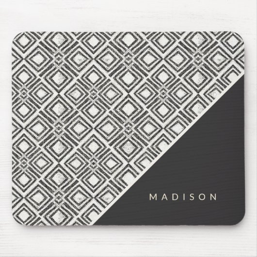 あなたの一流の|アフリカの野生パターンを加えて下さい マウスパッド (正面)