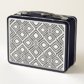 あなたの一流の|アフリカの野生パターンを加えて下さい メタルランチボックス (裏面)