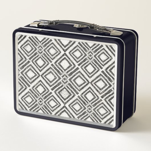 あなたの一流の|アフリカの野生パターンを加えて下さい メタルランチボックス (裏面)