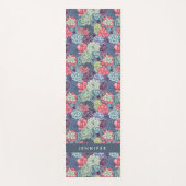 あなたの一流の|カラフルで水気が多いパターンを加えて下さい ヨガマット (正面)