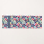 あなたの一流の|カラフルで水気が多いパターンを加えて下さい ヨガマット (正面(横))