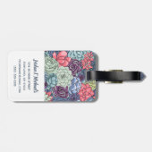 あなたの一流の|カラフルで水気が多いパターンを加えて下さい ラゲッジタグ (裏面横)
