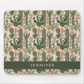 あなたの一流の|カラフルなサボテンパターンを加えて下さい マウスパッド (正面)