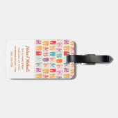 あなたの一流の|グランジな歯パターンを加えて下さい ラゲッジタグ (裏面横)