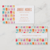 あなたの一流の|グランジな歯パターンを加えて下さい 名刺 (正面/裏面)