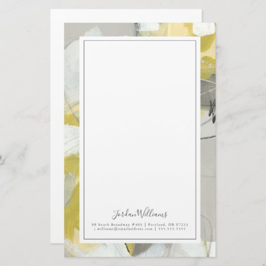 あなたの一流の|シトロンの霧を加えて下さい 便箋 (正面/裏面)