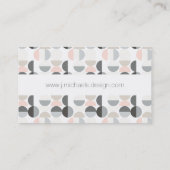 あなたの一流の|スカンジナビアのスタイルの半円を加えて下さい 名刺 (裏面)