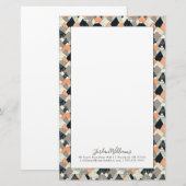 あなたの一流の|スカンジナビアのスタイル山を加えて下さい 便箋 (正面/裏面)