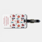 あなたの一流の|スカンジナビアの家の民芸を加えて下さい ラゲッジタグ (裏面横)