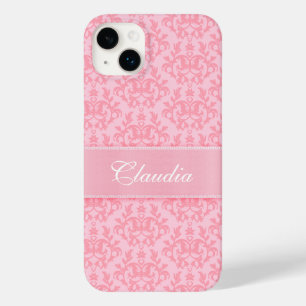 "あなたの一流の"ダマスク織の淡いピンクのiphone5箱 Case-Mate iPhone 14 plusケース