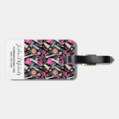 あなたの一流の|ネオン化粧パターンを加えて下さい ラゲッジタグ (裏面横)