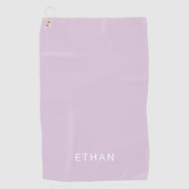 あなたの一流の|パステル調の紫色を加えて下さい ゴルフタオル