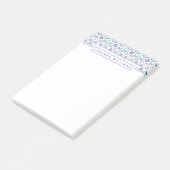 あなたの一流の|メキシコ鳥のタイルの民芸パターンを加えて下さい ポストイット (アングル)