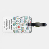 あなたの一流の|医学のデザインパターンを加えて下さい ラゲッジタグ (裏面横)