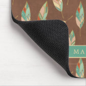 あなたの一流の|南西羽パターンを加えて下さい マウスパッド (コーナー)