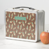 あなたの一流の|南西羽パターンを加えて下さい メタルランチボックス (インサイチュ)