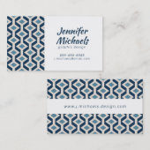 あなたの一流の|原子時代によってインスパイア幾何学的加えて下さい 名刺 (正面/裏面)