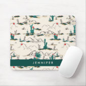 あなたの一流の|咲くSucculentsパターンを加えて下さい マウスパッド (マウス)