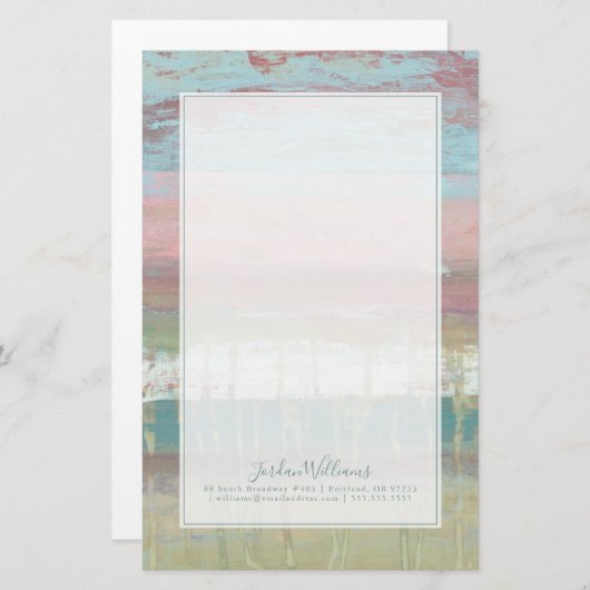 あなたの一流の|塵を払われた地平線を加えて下さい 便箋 (正面/裏面)