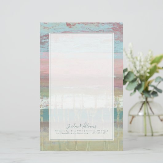 あなたの一流の|塵を払われた地平線を加えて下さい 便箋 (スタンド正面)