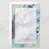 あなたの一流の|多声の海の青を加えて下さい 便箋 (正面/裏面)