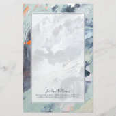 あなたの一流の|多声の海の青を加えて下さい 便箋 (正面)